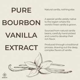 BRBON vanilla on batter suggests warm, luxurious notes for baking