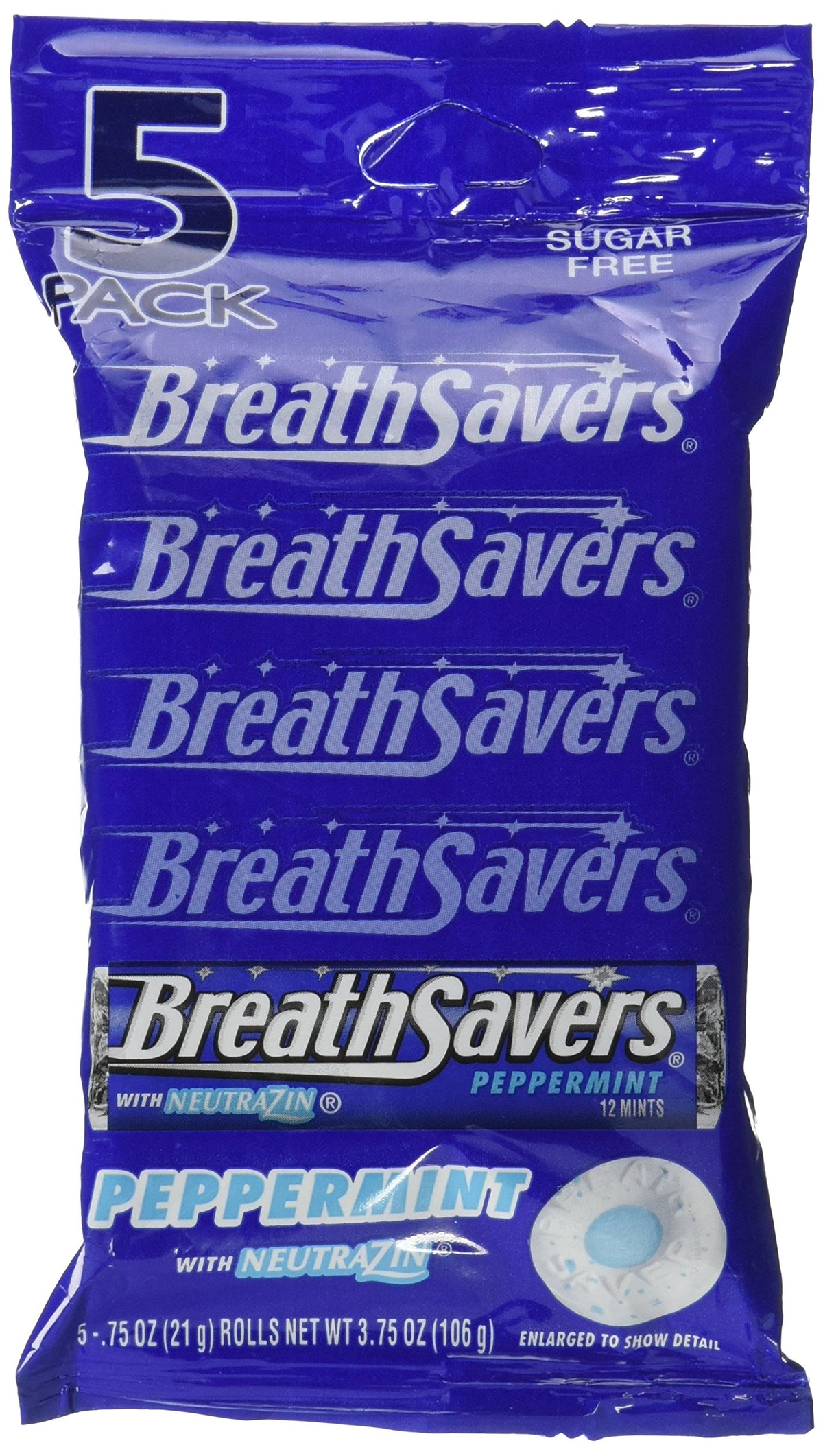Breath Savers Peppermint Mints in a pack for on-the-go freshness
