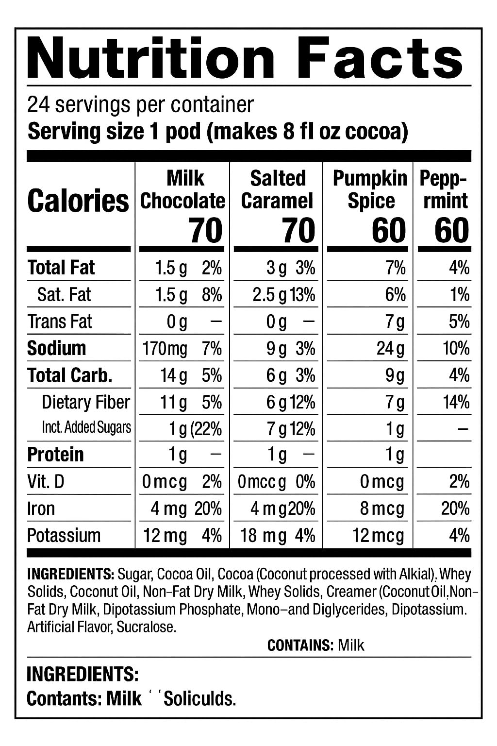 BREWANA hot chocolate K-Cups pumpkin spice flavor pod for cozy warmth