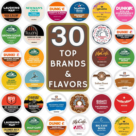 BREWANA variety pack box showing 30 pods for mix-and-match brewing