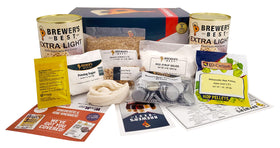 Brewer's Best Mexican Cerveza ingredients bag highlighting the malt, hops, and lime peel.