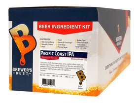 Brewer's Best Pacific Coast IPA ingredient kit packshot, ideal for easy at-home brewing with bold hops.