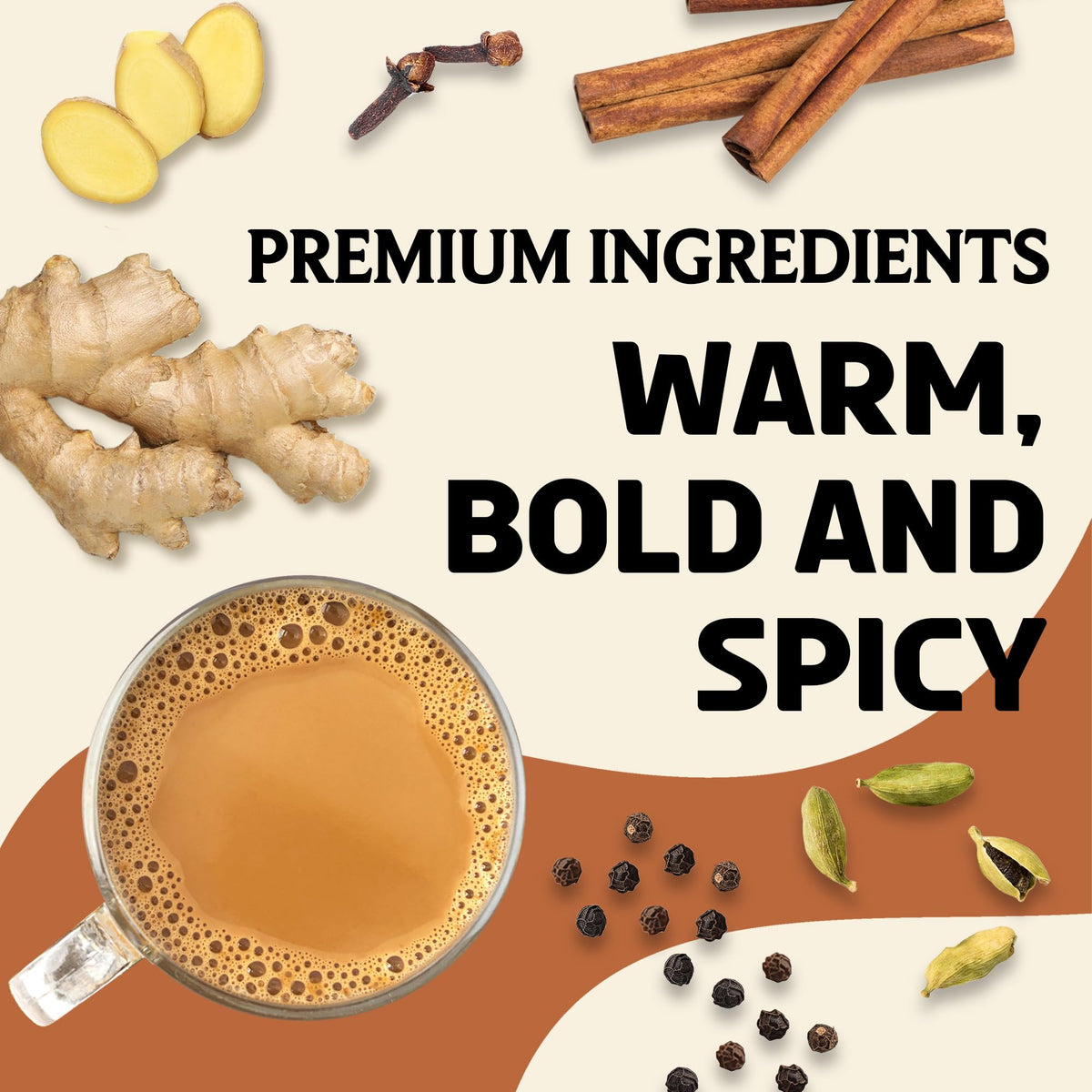 BREWIX Masala Chai brewing in a mug for comforting rituals