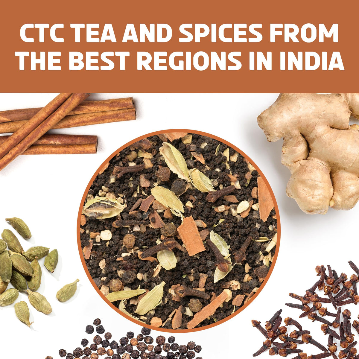 BREWIX Masala Chai spice blend with cardamom and cinnamon.
