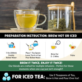 BREWIX resealable pouch keeps tea fresh between uses.