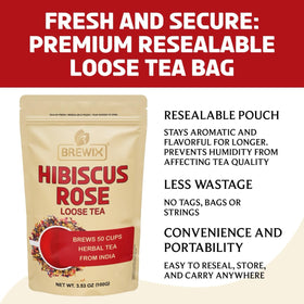 BREWIX Herbal tea packaging side view reflecting brand care