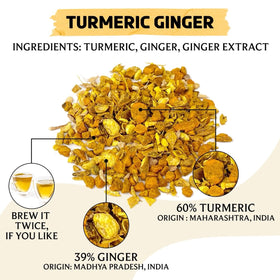 BREWIX turmeric ginger loose tea spoon ready for precise brewing