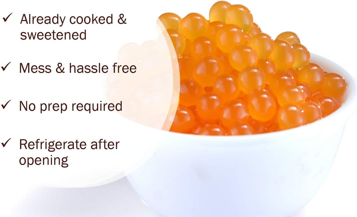 Brexonic popping boba pearls strawberry mango for vibrant dessert toppings and beverages.