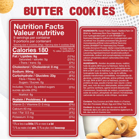 Brexonic traditional Danish butter cookies in an open tin showing premium quality and sharing.