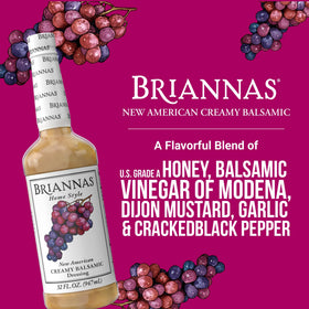 BRIANNAS creamy balsamic dressing pour over greens enhances flavor