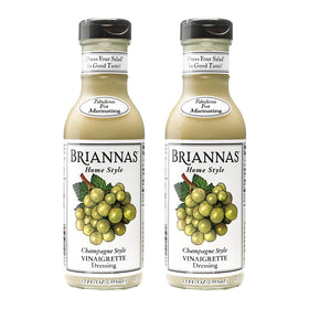 BRIANNAS Home Style Champagne Vinaigrette bottle ready to dress a crisp salad