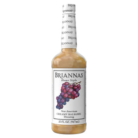 BRIANNAS creamy balsamic dressing bottle ready for family salads