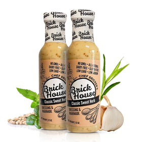 Brick House Classic Sweet Herb Vinaigrette bottle front view for keto meals.