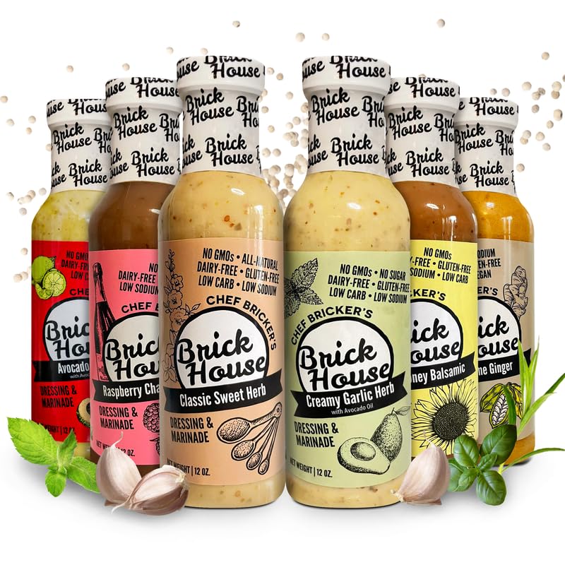 Brick House Creamy Garlic dressing bottle for salads and dips
