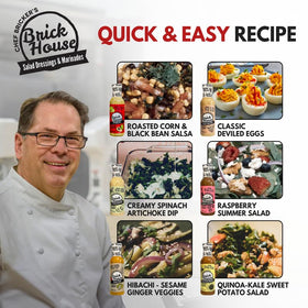 Brick House Sunny Honey Balsamic bottle tangy glaze for greens and proteins