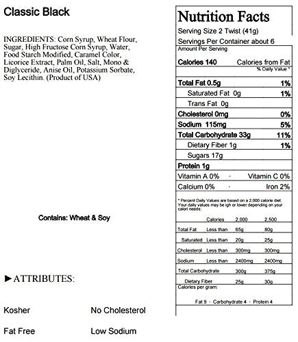 Bricktown Goods fat-free kosher-certified licorice provides a lighter indulgence with bold flavor.