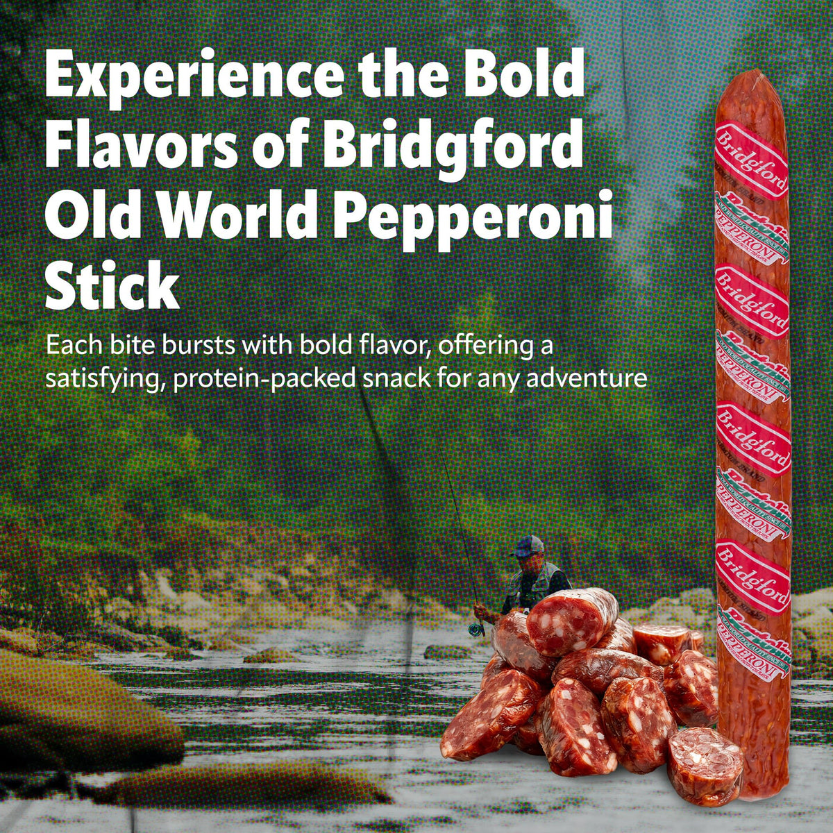 Bridgford Old World Pepperoni Stick on a sandwich adds bold flavor and protein boost.