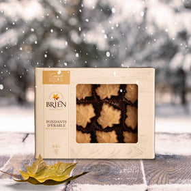 Brien Maple Soft Candy leaf closeup texture emphasizes soft, melt-in-mouth maple sweetness.