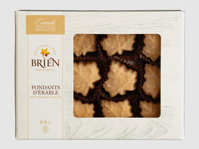 Brien Maple Soft Candy leaf pack shot highlights vegan, dairy-free maple flavor.