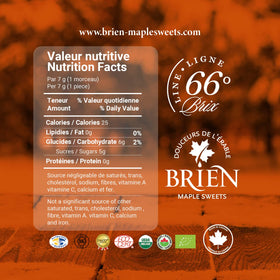 Brien Maple Soft Candy serving ideas image suggests snack, dessert topping, and travel-friendly treat.