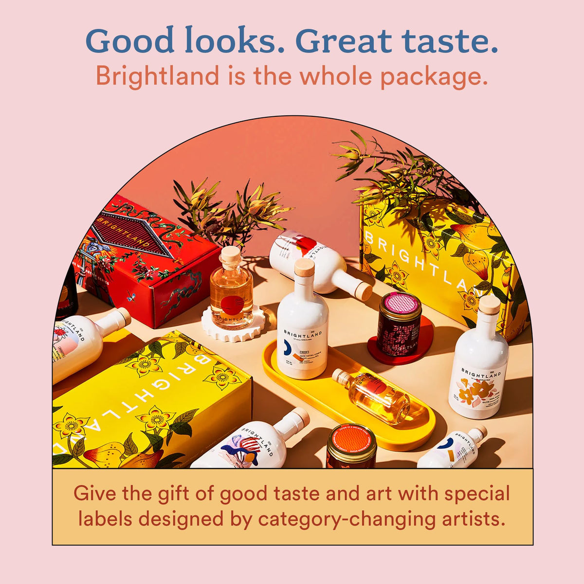 Brightland Ardor label artwork by Marleigh Culver adds heat-inspired design.