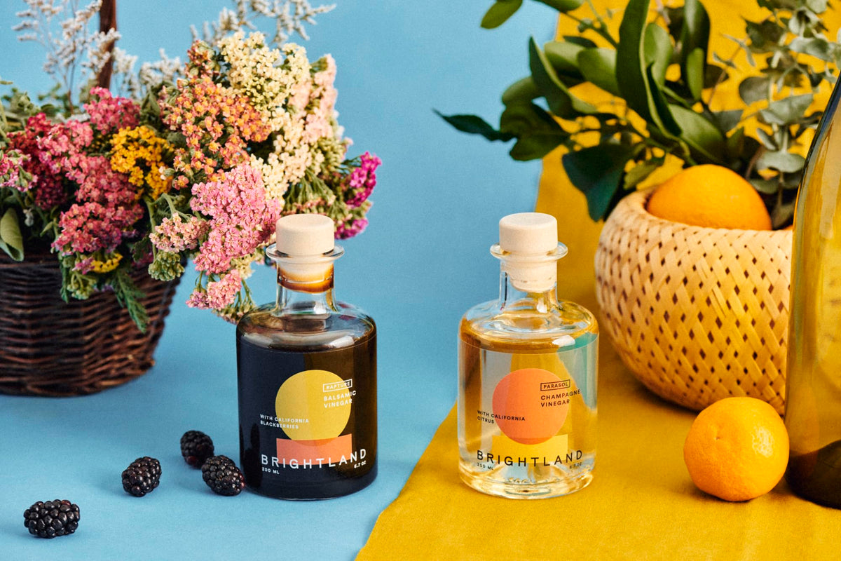 Brightland Parasol orange vinegar adds citrus brightness to salads and seafood.