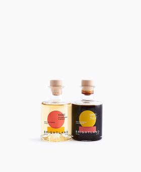 Brightland Vinegar Duo bottles for bold dressings and marinades.