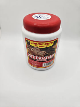 Briomol Achiote spice powder closeup adds rich color to meals