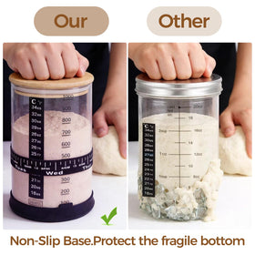 BRIRILINE Silicone Cover for fridge storage keeps starter organized and clean.