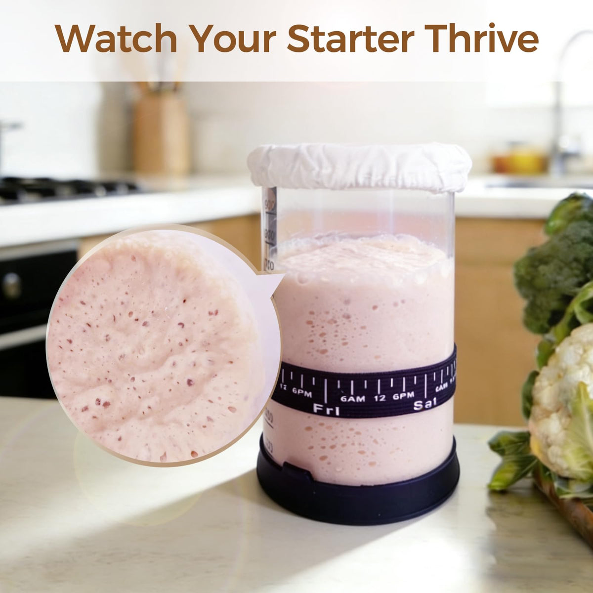 BRIRILINE Starter Kit Thermometer helps monitor temperature for consistent results.