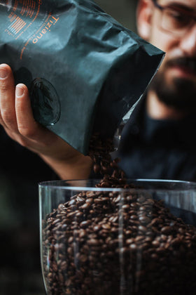 Bristot Crema Oro espresso crema shot showcases smooth, aromatic extraction.