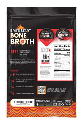 Brite Start gel puck dissolves quickly in hot water for a rich, savory sip.
