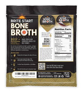 Brite Start broth pour capturing rich umami aroma and color.