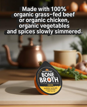 Brite Start protein-rich broth served to boost meals with collagen and flavor