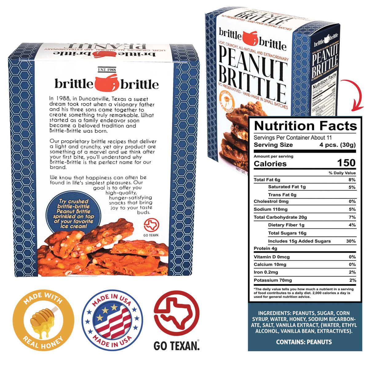 Brittle-Brittle family tasting moment: nostalgic snack for all ages.