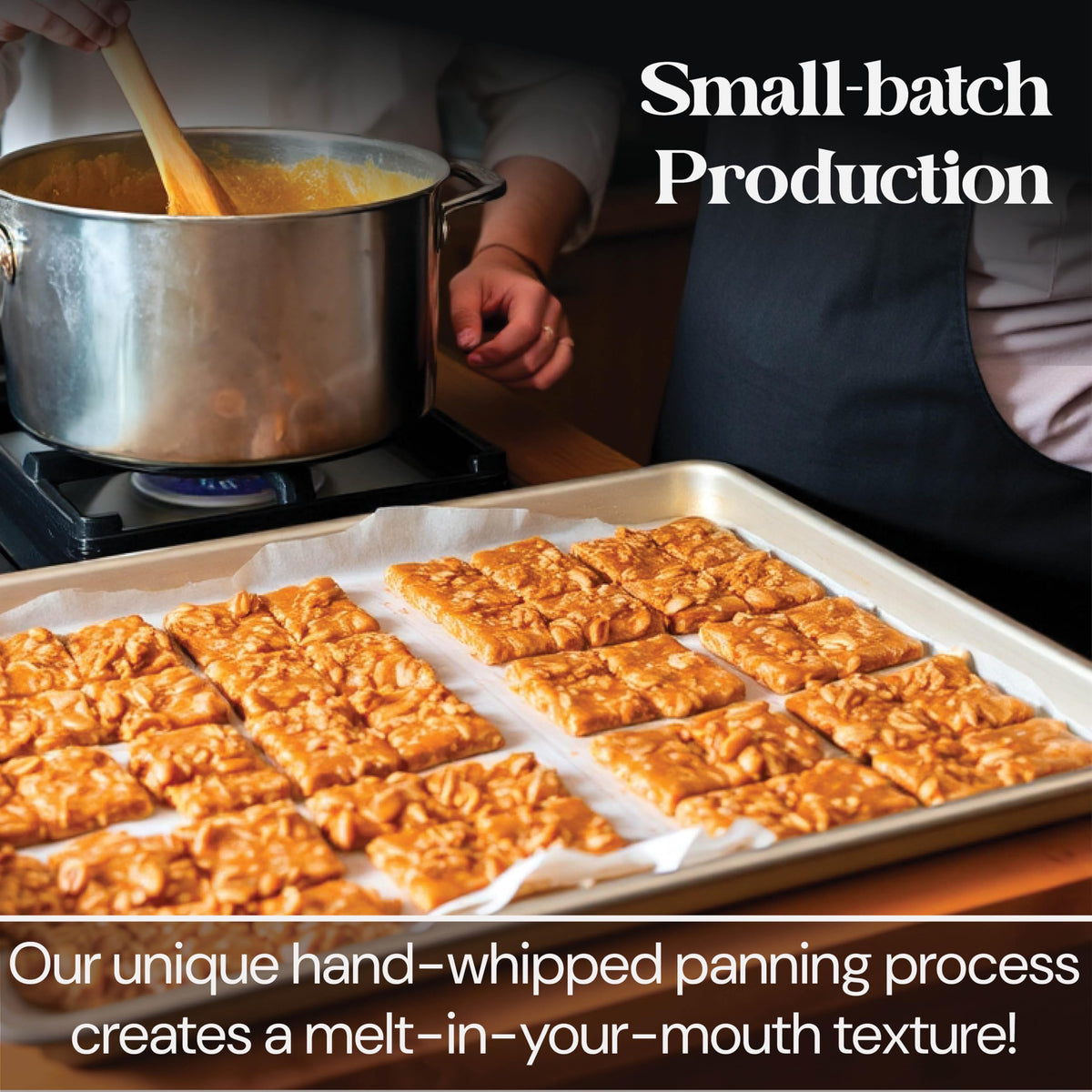 Brittle-Brittle gift jar: generous 12 oz container ready for gifting.