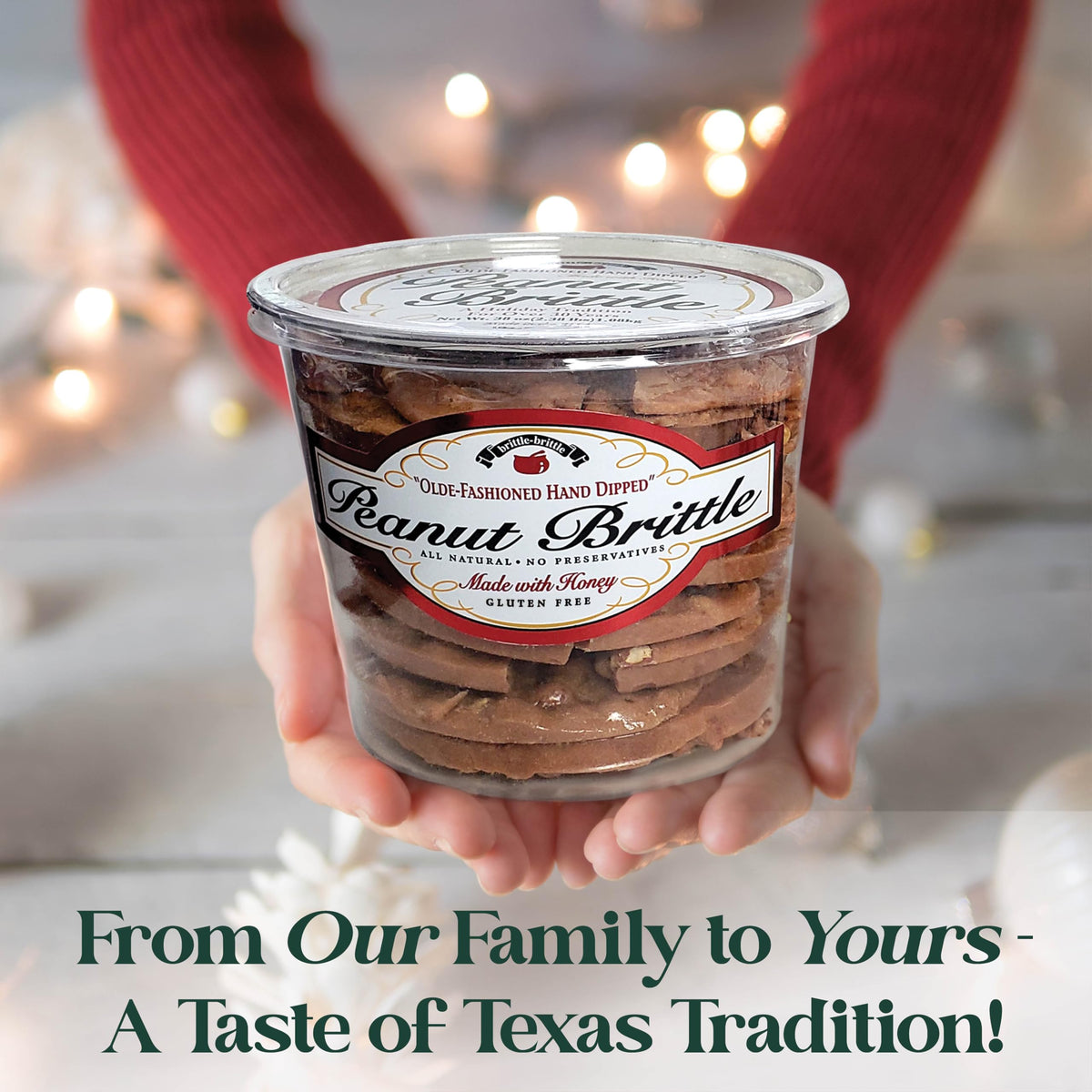 Brittle-Brittle snack or gift-ready presentation