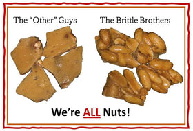 Brittle Brothers Bacon Peanut Brittle slices closeup — showcases caramel texture for snacking.