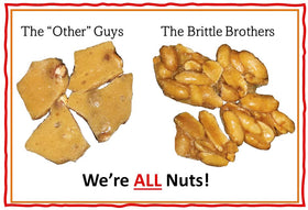 Brittle Brothers ingredients label showing all-natural ingredients.