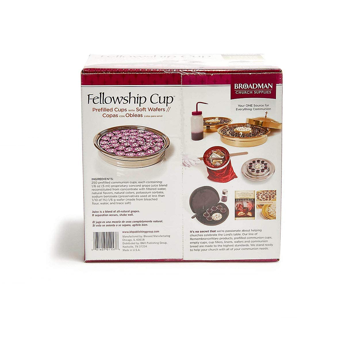 Broadman bulk 250-count communion cup set for efficient planning