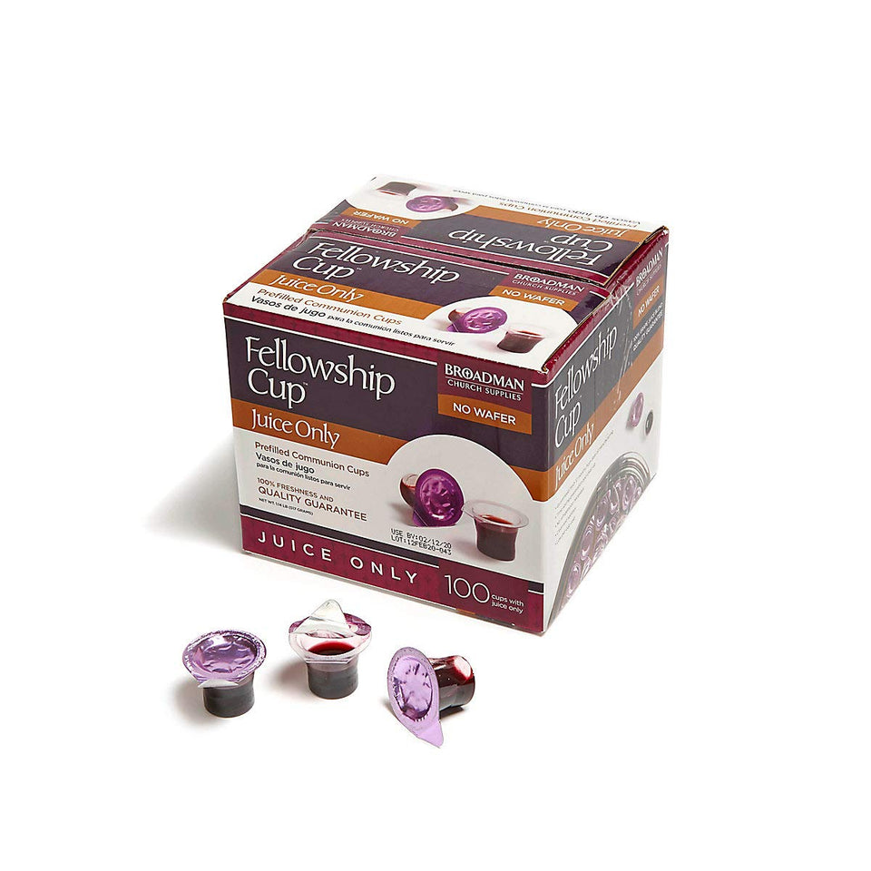 BROADMAN CHURCH SUPPLIES Fellowship Cup juice only seal lift for quick serving