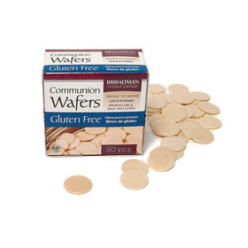 Broadman gluten-free communion wafers front view for reliable church service supply.