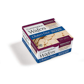 Broadman gluten-free communion wafers packaging pouch keeps wafers fresh for events.