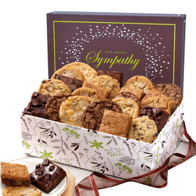 Broadway Basketeers condolence box with ribbon, ready to gift