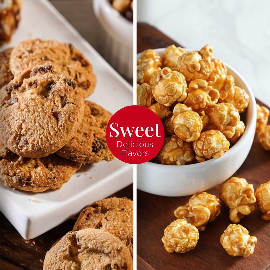 Broadway Basketeers cookies, popcorn and candy box for sweet cravings and parties.