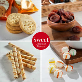 Broadway Basketeers Mother's Day snack basket candies bright bites for celebrations and smiles.
