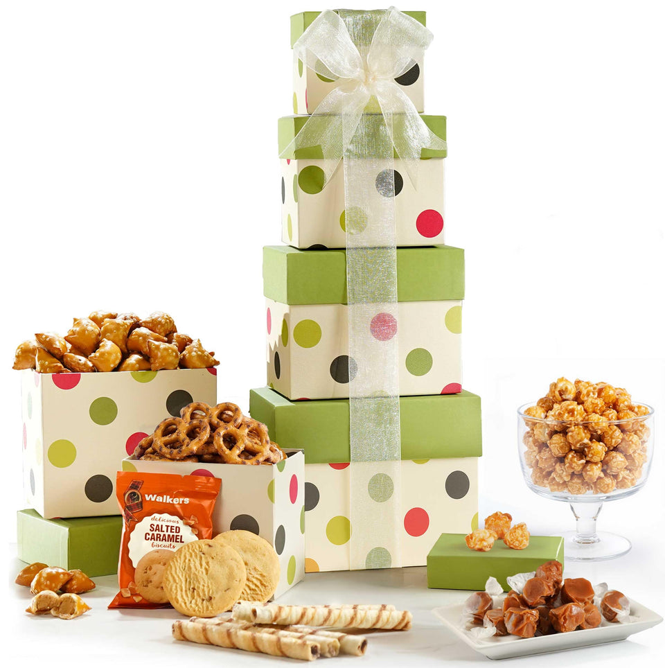 Broadway Basketeers Mother's Day Tower gift box ready for celebrations