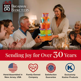 Broadway Basketeers reusable container display adds practical storage.