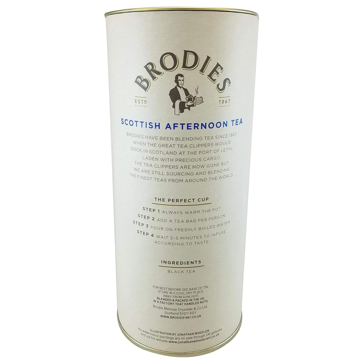 Brodies black tea blend close-up showing Kenyan and Indian leaves for robust flavour