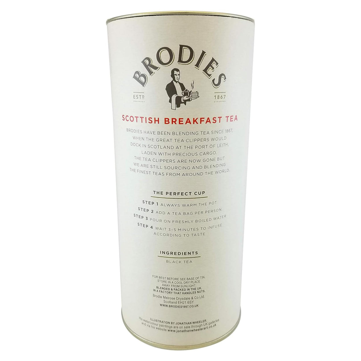 Brodies tea bags Assam-Kenya blend showing convenient packaging.